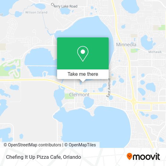 Mapa de Chefing It Up Pizza Cafe