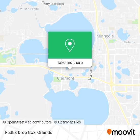 Mapa de FedEx Drop Box