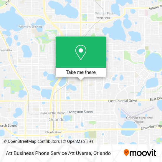 Mapa de Att Business Phone Service Att Uverse