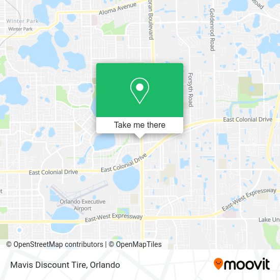 Mapa de Mavis Discount Tire