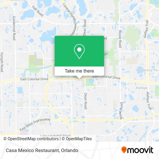 Mapa de Casa Mexico Restaurant