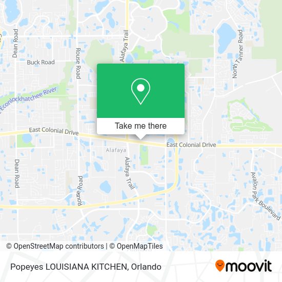 Mapa de Popeyes LOUISIANA KITCHEN