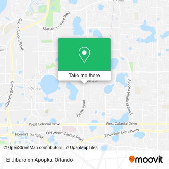 El Jibaro en Apopka map