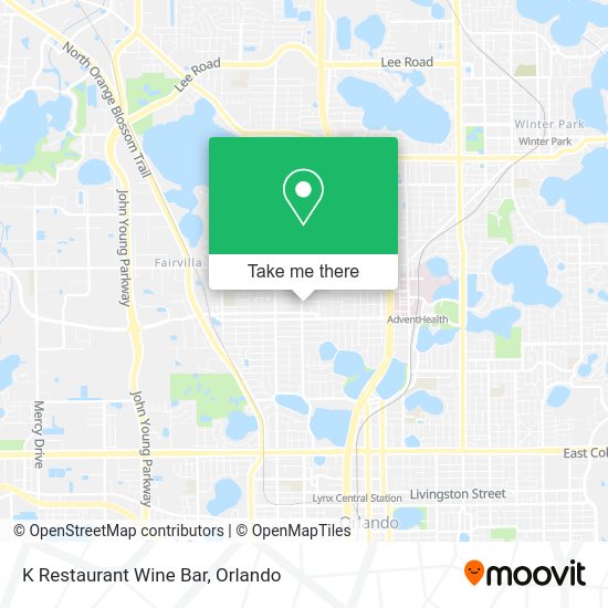 K Restaurant Wine Bar map