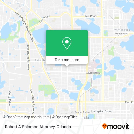 Robert A Solomon Attorney map
