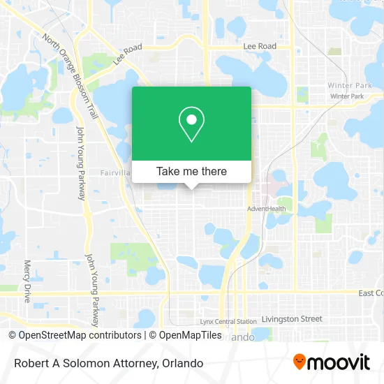 Robert A Solomon Attorney map
