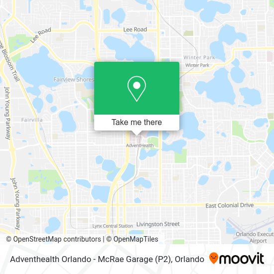 Adventhealth Orlando - McRae Garage (P2) map