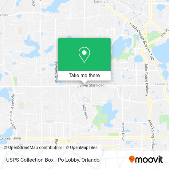 USPS Collection Box - Po Lobby map