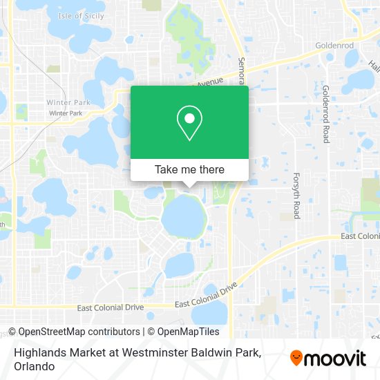 Highlands Market at Westminster Baldwin Park map