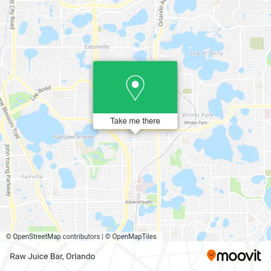 Mapa de Raw Juice Bar