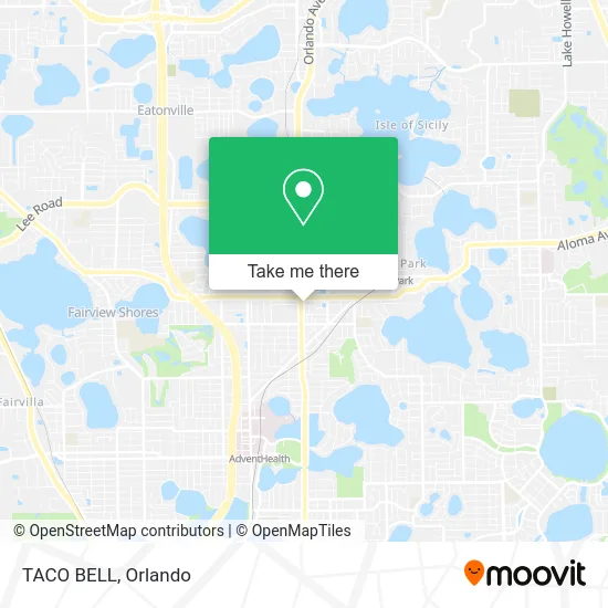 Mapa de TACO BELL