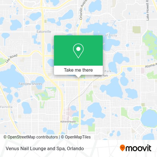 Mapa de Venus Nail Lounge and Spa