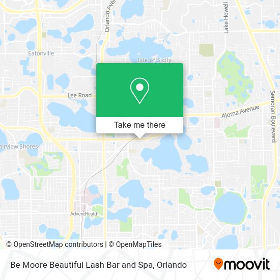 Be Moore Beautiful Lash Bar and Spa map