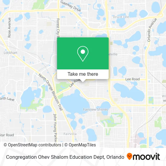Congregation Ohev Shalom Education Dept map