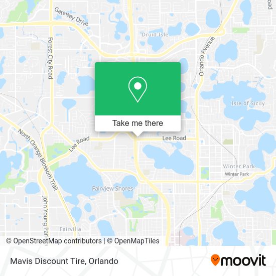 Mavis Discount Tire map