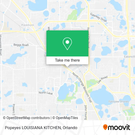 Mapa de Popeyes LOUISIANA KITCHEN