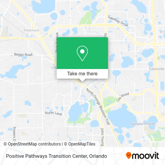 Mapa de Positive Pathways Transition Center