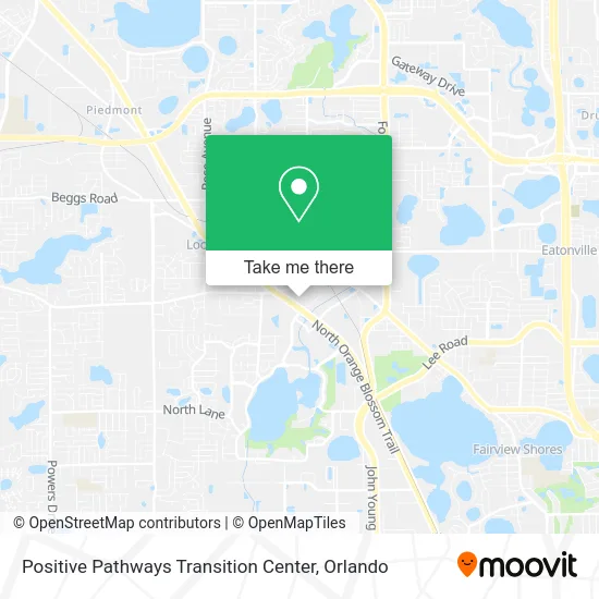 Mapa de Positive Pathways Transition Center