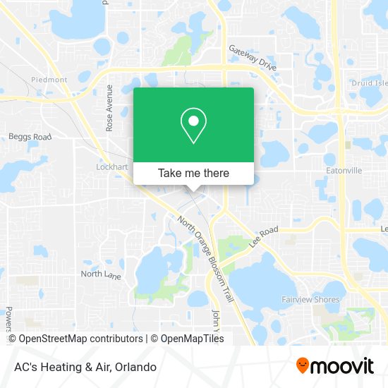 Mapa de AC's Heating & Air