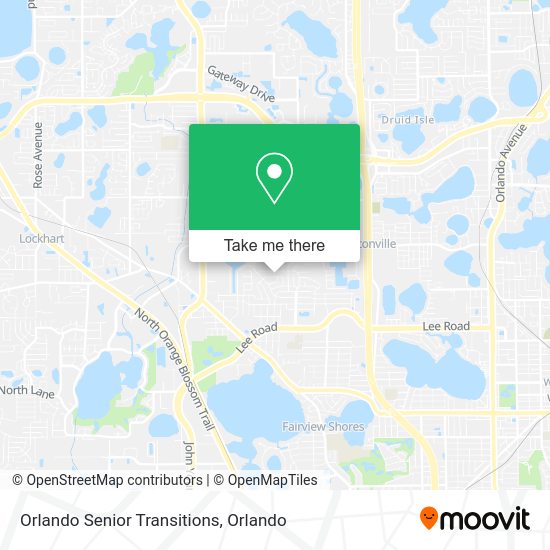Orlando Senior Transitions map