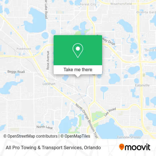 All Pro Towing & Transport Services map