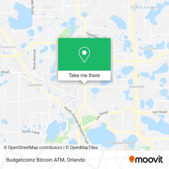 Budgetcoinz Bitcoin ATM map