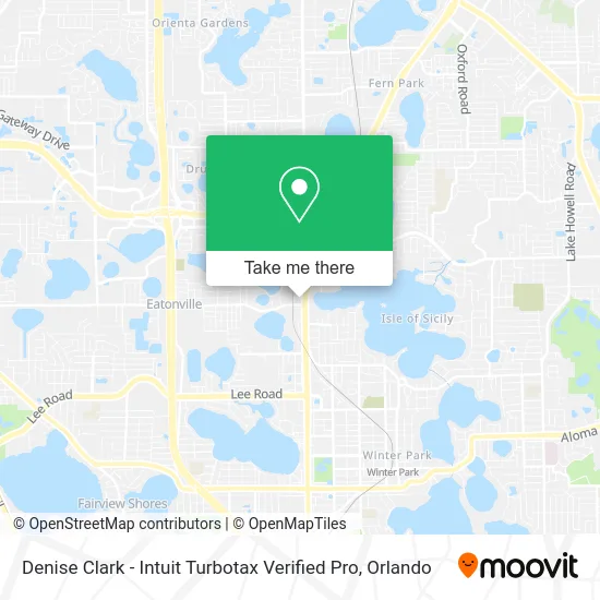 Mapa de Denise Clark - Intuit Turbotax Verified Pro