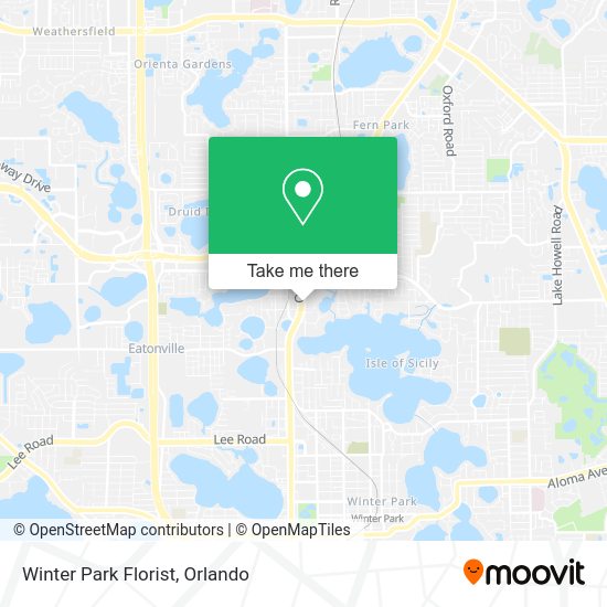 Mapa de Winter Park Florist