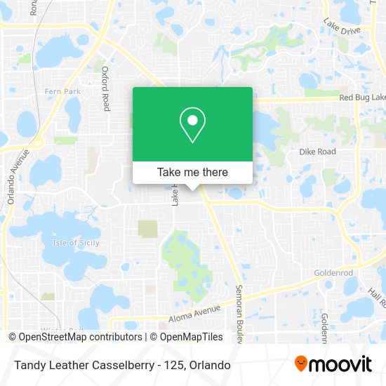 Tandy Leather Casselberry - 125 map