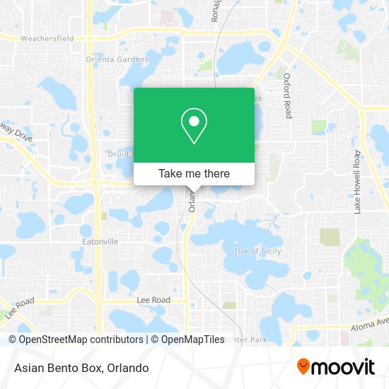Mapa de Asian Bento Box