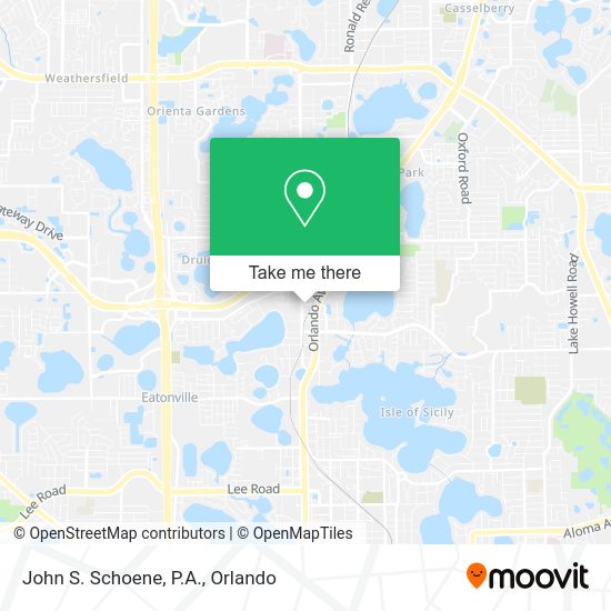 Mapa de John S. Schoene, P.A.