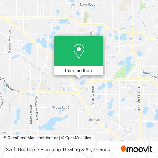 Mapa de Swift Brothers - Plumbing, Heating & Air