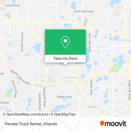Mapa de Penske Truck Rental