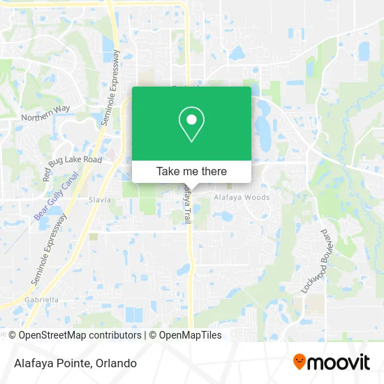 Mapa de Alafaya Pointe