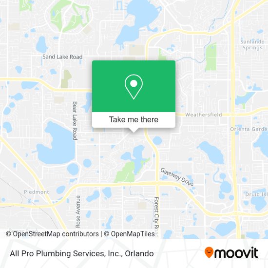 All Pro Plumbing Services, Inc. map