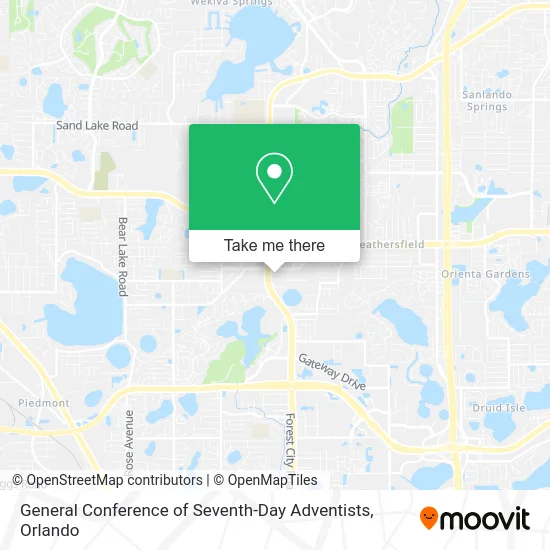 General Conference of Seventh-Day Adventists map