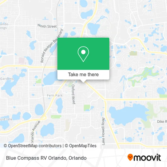 Blue Compass RV Orlando map
