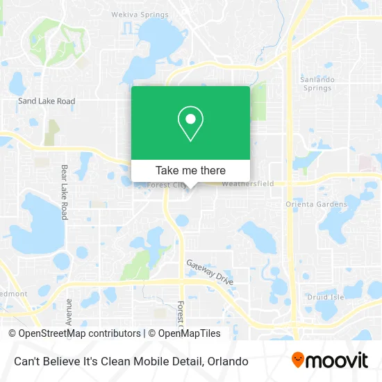 Can't Believe It's Clean Mobile Detail map