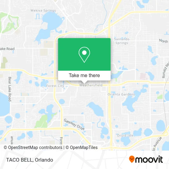 Mapa de TACO BELL