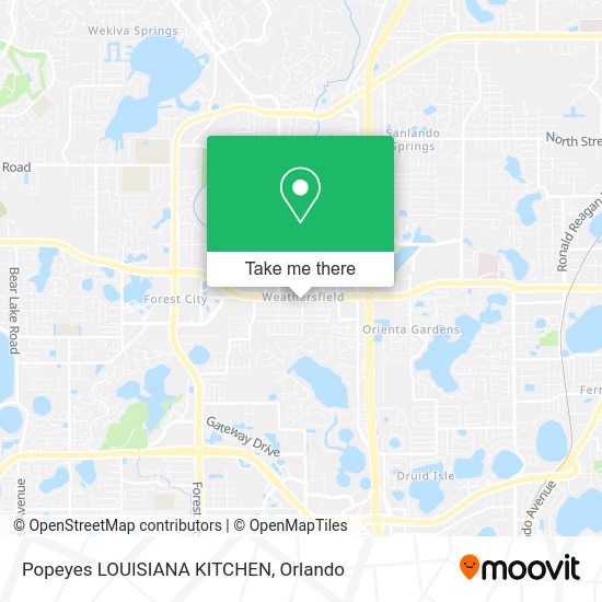Mapa de Popeyes LOUISIANA KITCHEN