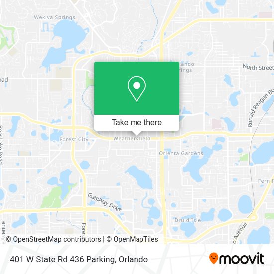 401 W State Rd 436 Parking map