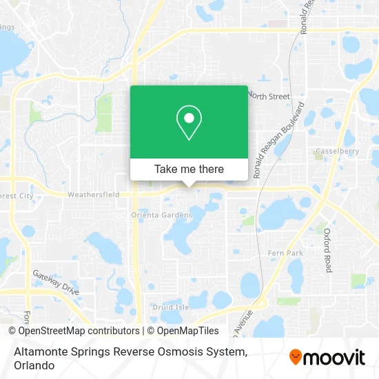 Altamonte Springs Reverse Osmosis System map