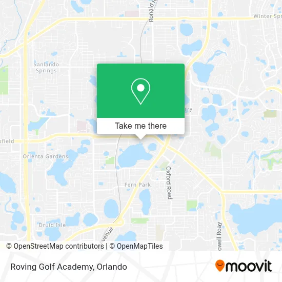 Roving Golf Academy map