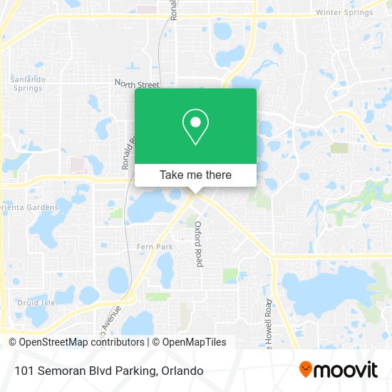 101 Semoran Blvd Parking map