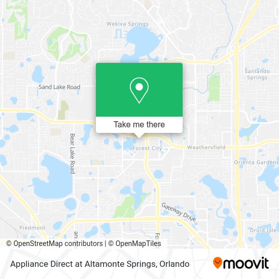Mapa de Appliance Direct at Altamonte Springs
