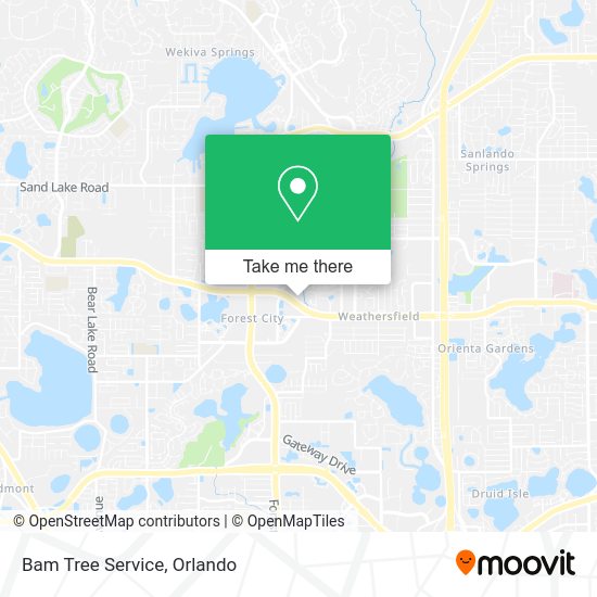 Bam Tree Service map