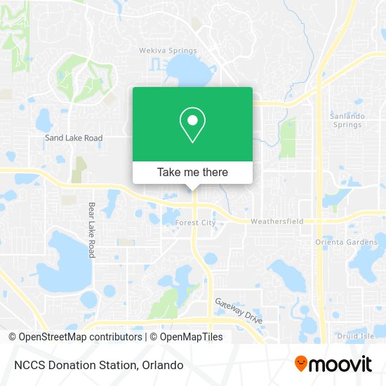 Mapa de NCCS Donation Station