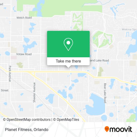 Mapa de Planet Fitness