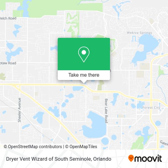Dryer Vent Wizard of South Seminole map