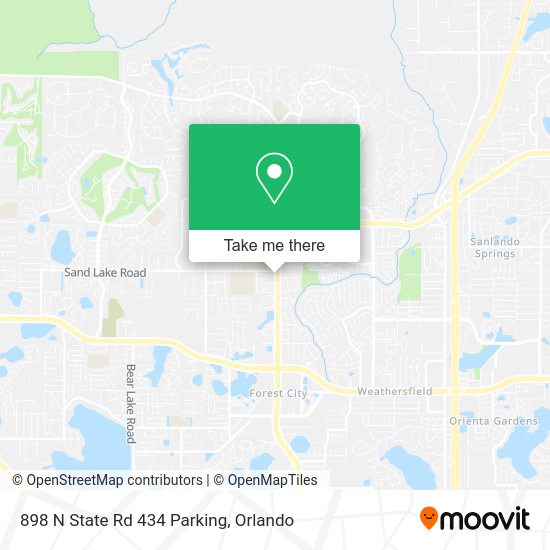 Mapa de 898 N State Rd 434 Parking